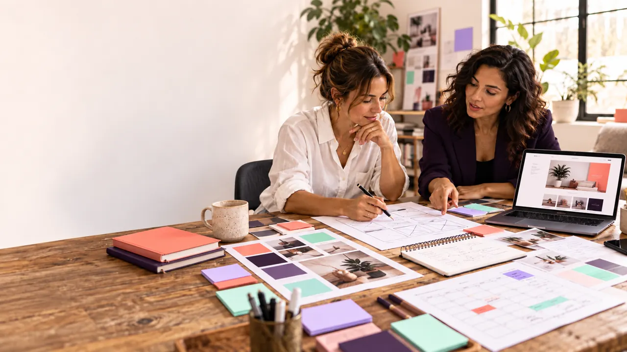 Two people working together in a Pitancos workshop